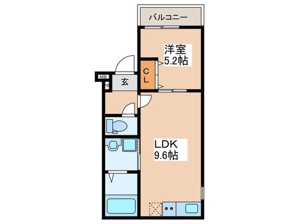 フジパレスあびこＷＥＳＴの物件間取画像